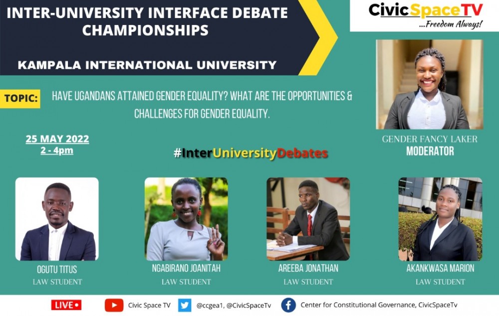 KIU Tax Justice Club poised for the best in today's Inter-University Debate Semi’s